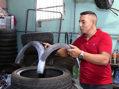 Artesão piauiense transforma pneus em obra de arte; Faça você também!