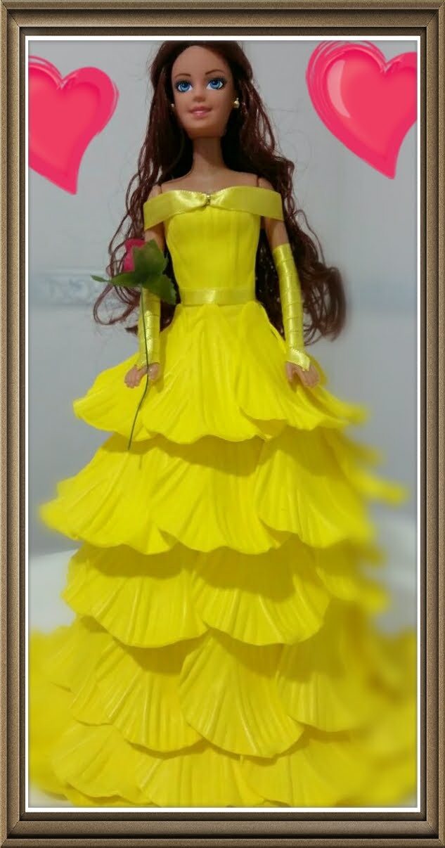 Como Fazer um vestido para bonecas Barbie 01