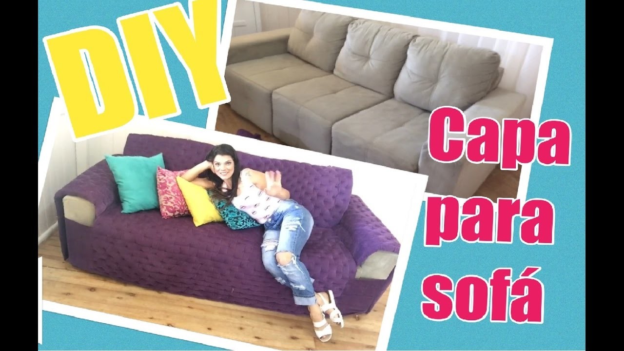 DIY - Como fazer uma Capa de sofá