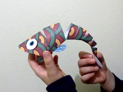 Como fazer um peixe de papel. origami