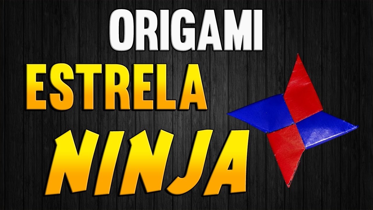 Como Fazer uma ESTRELA NINJA (shuriken) de Origami - Passo a Passo - STAR Paper Folding NINJA