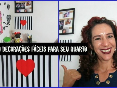 DIY: 3 IDEIAS PARA DECORAR O QUARTO| GASTANDO POUCO