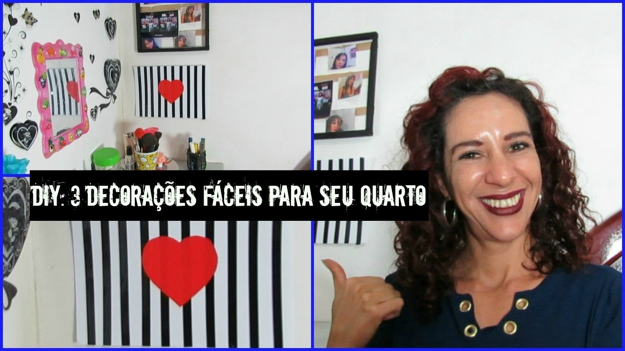 DIY: 3 IDEIAS PARA DECORAR O QUARTO| GASTANDO POUCO