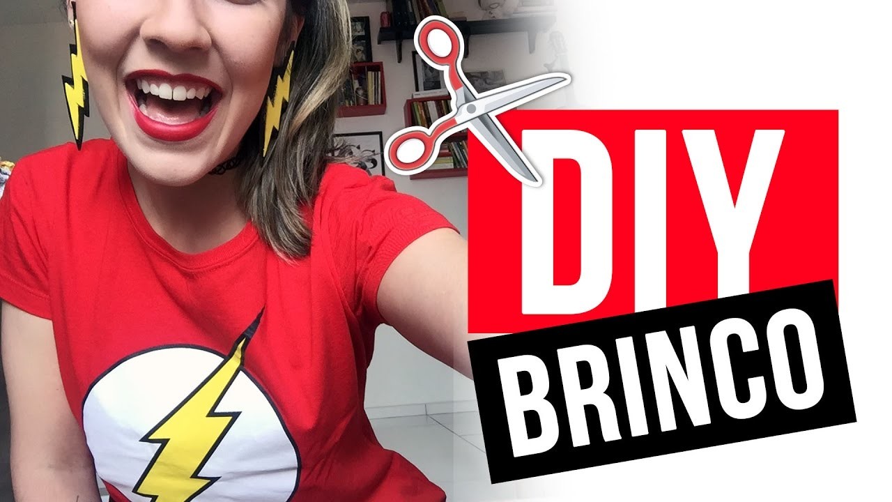 DIY - Brinco de EVA - The Flash |  Mariana Emerim