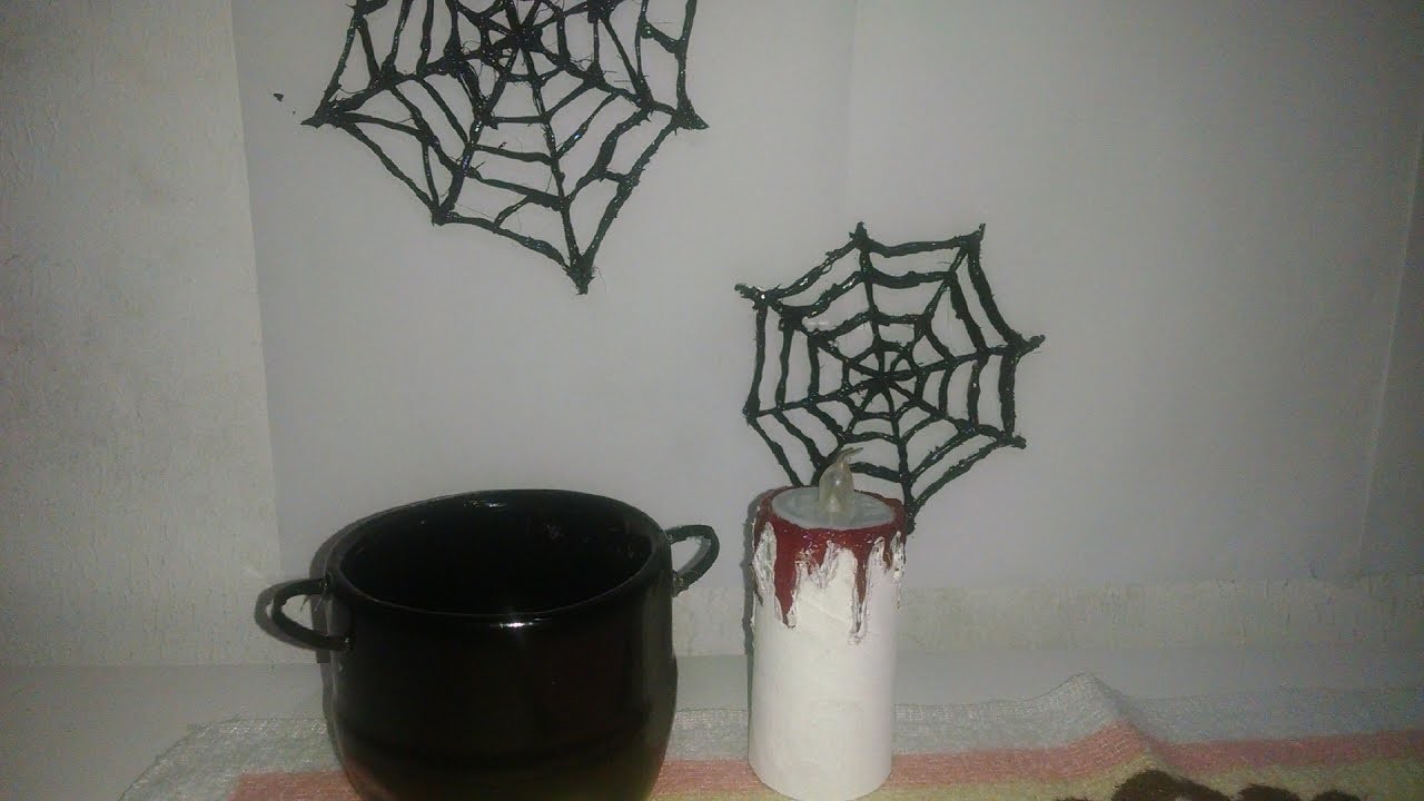 Diy decoração de Halloween facil e barata