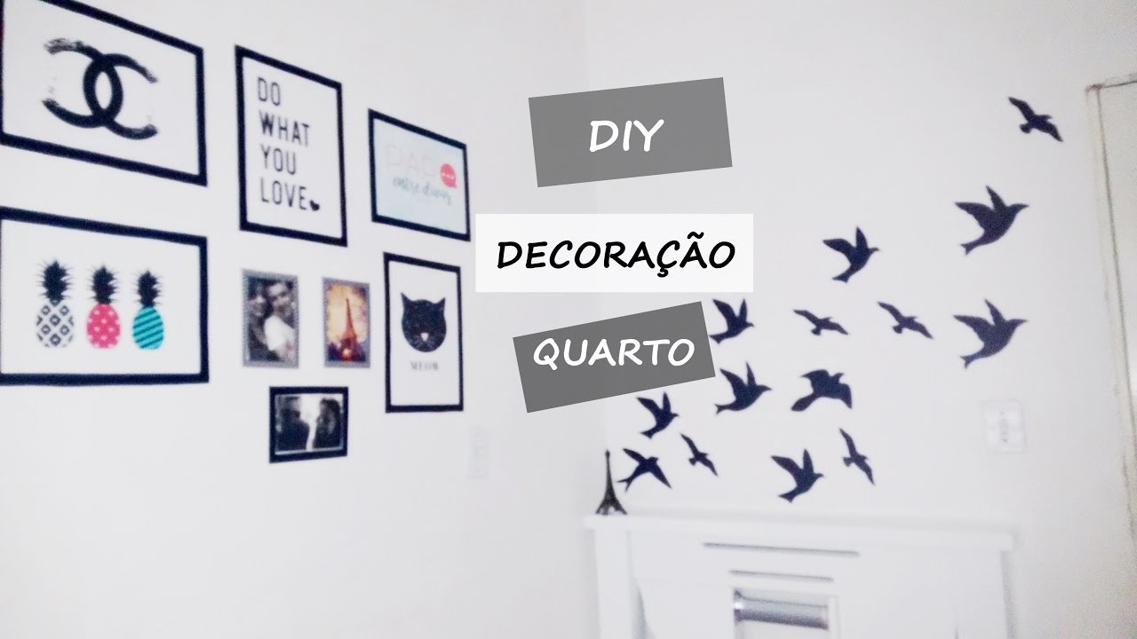 DIY : DECORAÇÃO DE QUARTO GASTANDO POUCO - Lu Freitas