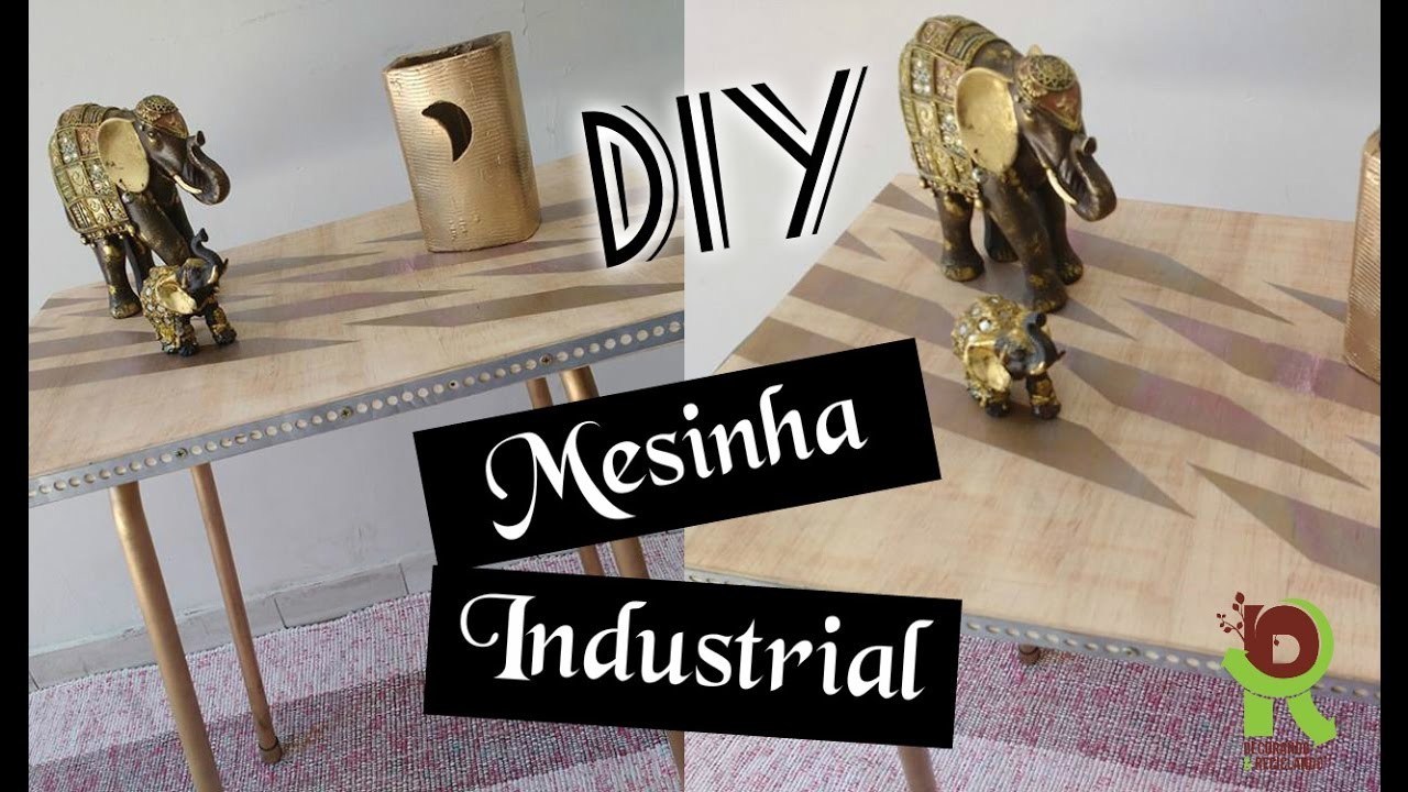 DIY :: DESAFIO MESINHA INDUSTRIAL. Mesa de Canto ft. Rebeca Salvador DIY