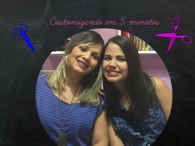 DIY Faça uma customização em 5 minutos - Blusa com tiras