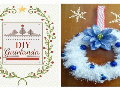 DIY Guirlanda de Festão e Bolinhas #maratonaDIYnatalino 1