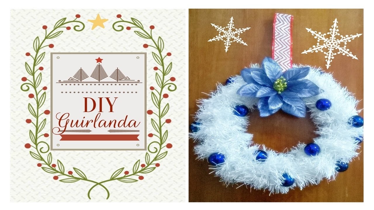 DIY Guirlanda de Festão e Bolinhas #maratonaDIYnatalino 1