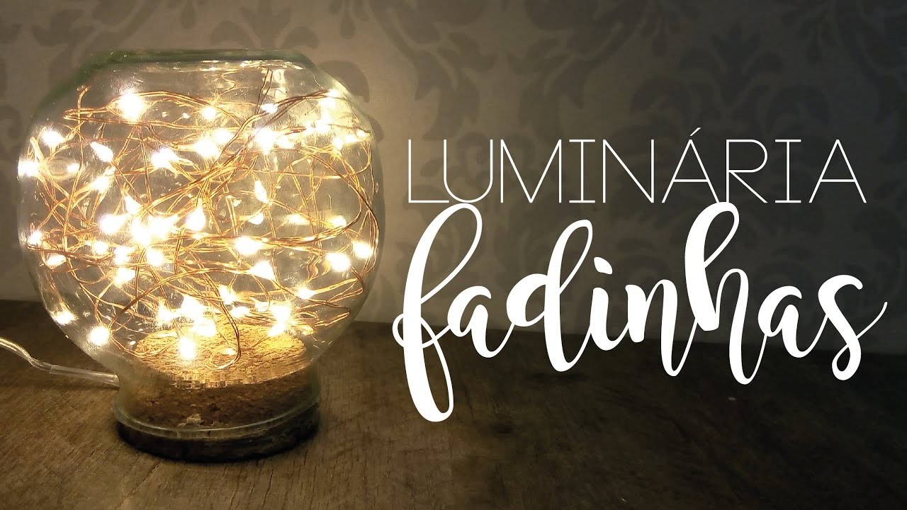 DIY Luminária cordão de luz | Pricilla Calaça