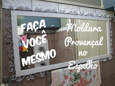 DIY MOLDURA PROVENÇAL feita com Rolinhos de PAPEL OFÍCIO A4