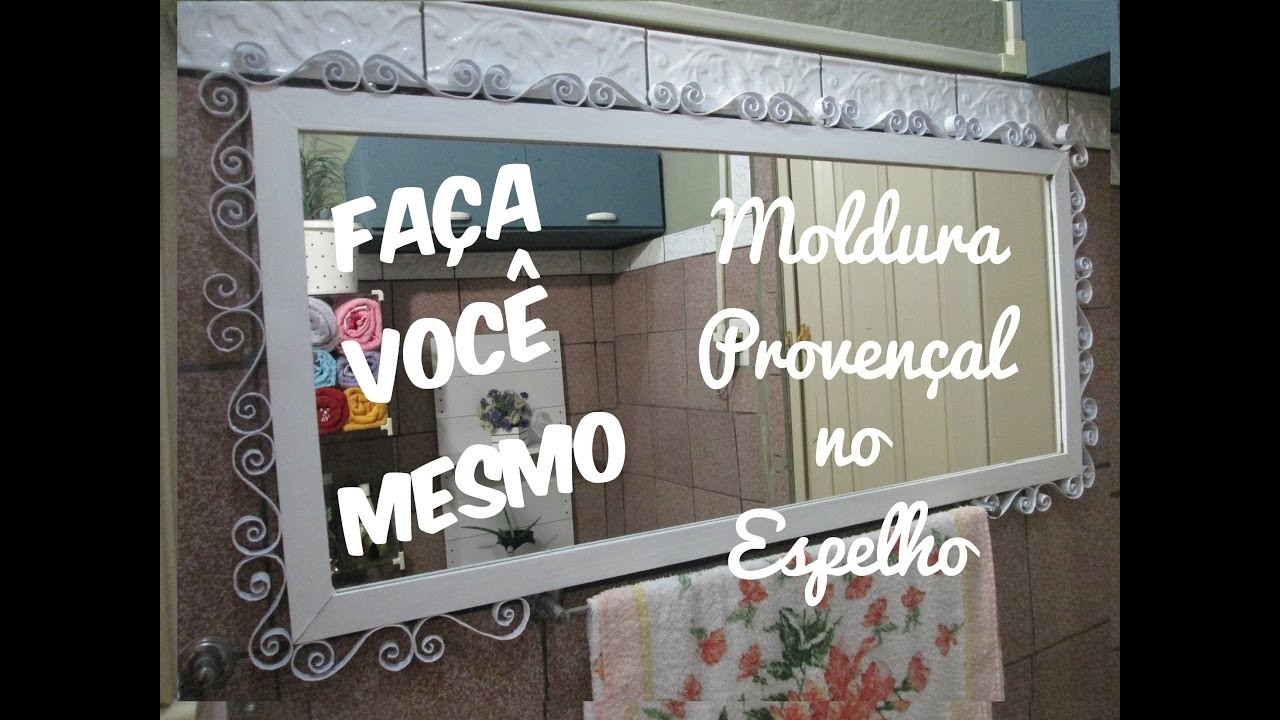DIY MOLDURA PROVENÇAL feita com Rolinhos de PAPEL OFÍCIO A4
