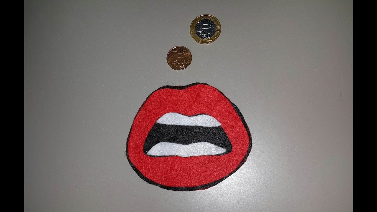 DIY porta moeda de boca