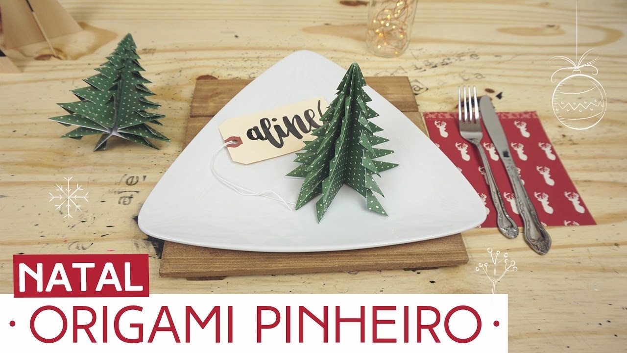 Origami para decorar sua mesa de Natal | Natal by Aline Albino