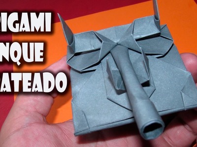 Origami Tanque Prateado