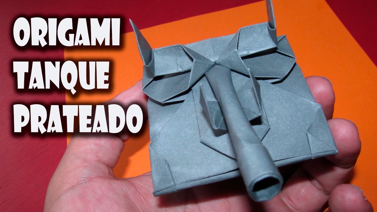 Origami Tanque Prateado