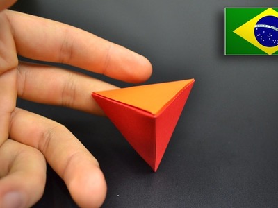 Origami: Tetraedro - Instruções em Português BR