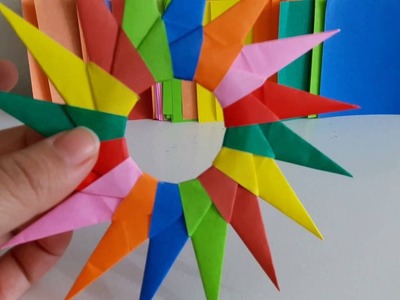 Shuriken de 16 pontas - Dobradura de papel ( origami )