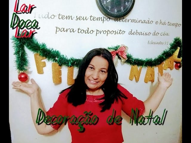 Decoração de Natal - DIY- Feliz Natal