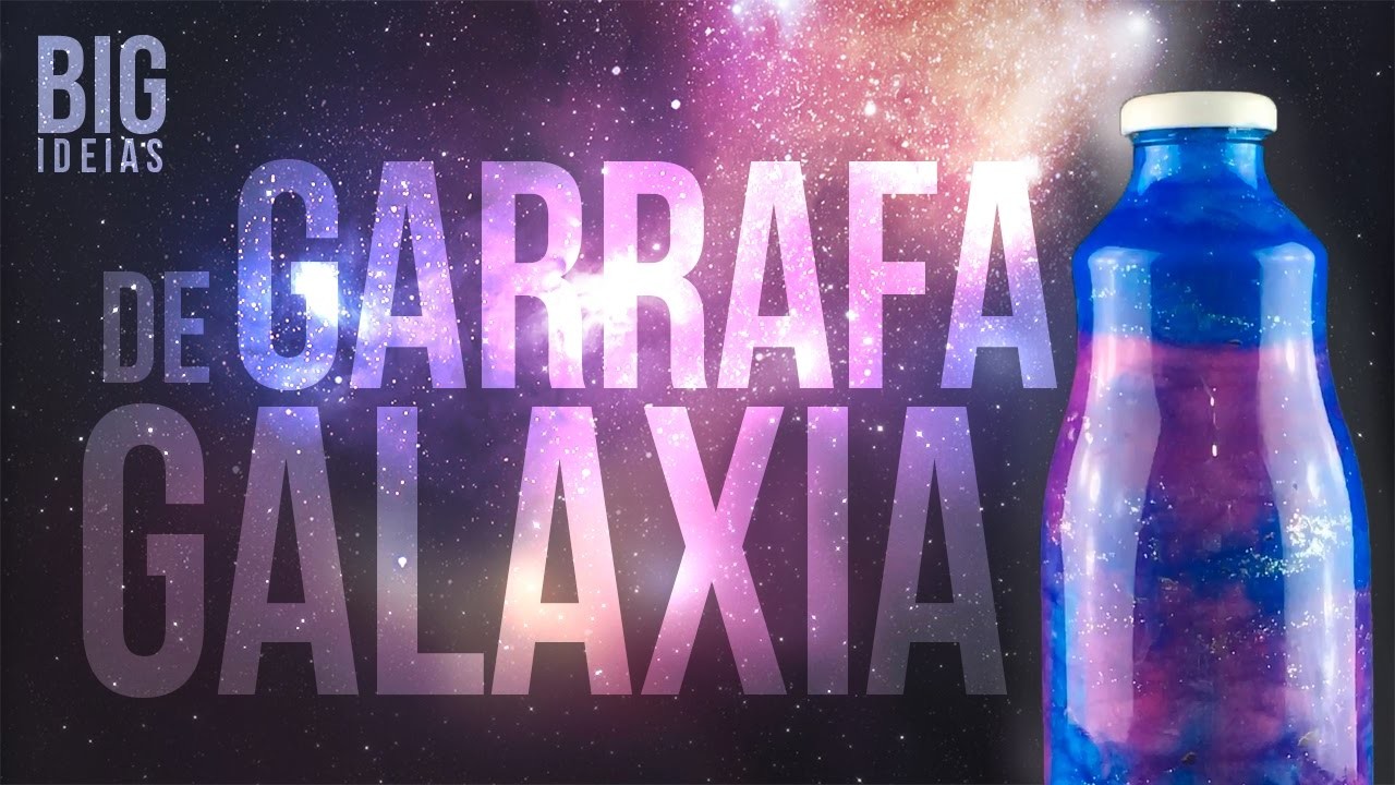 DIY BIG ideias: Garrafa galaxia.nebulosa