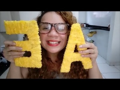Diy- Do Lixo Ao Luxo " Letras decorativas"