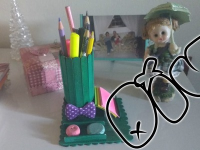 DIY - porta lápis de palitos