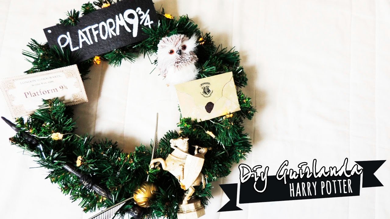 Especial Natal #1 | DIY Guirlanda Harry Potter