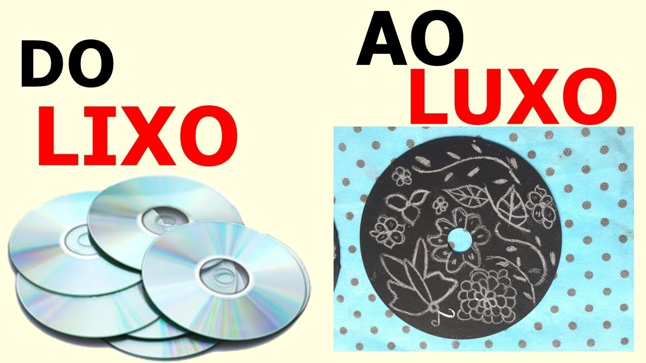 RECICLE  CDS. DIY  ❤ DO LIXO AO LUXO ❤ FAÇA VOCÊ MESMO