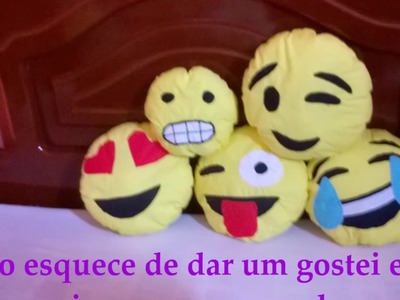 DIY Almofadas emoji - Faça você mesmo