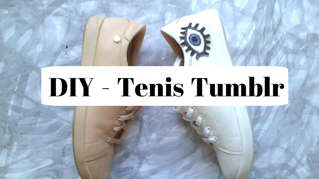 DIY : Como customizar Tênis com spray ! Tênis estilo Tumblr