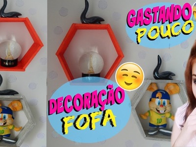 DIY: DECORAÇÃO FÁCIL e FOFA - GASTANDO POUCO | Cenário dos Vídeos