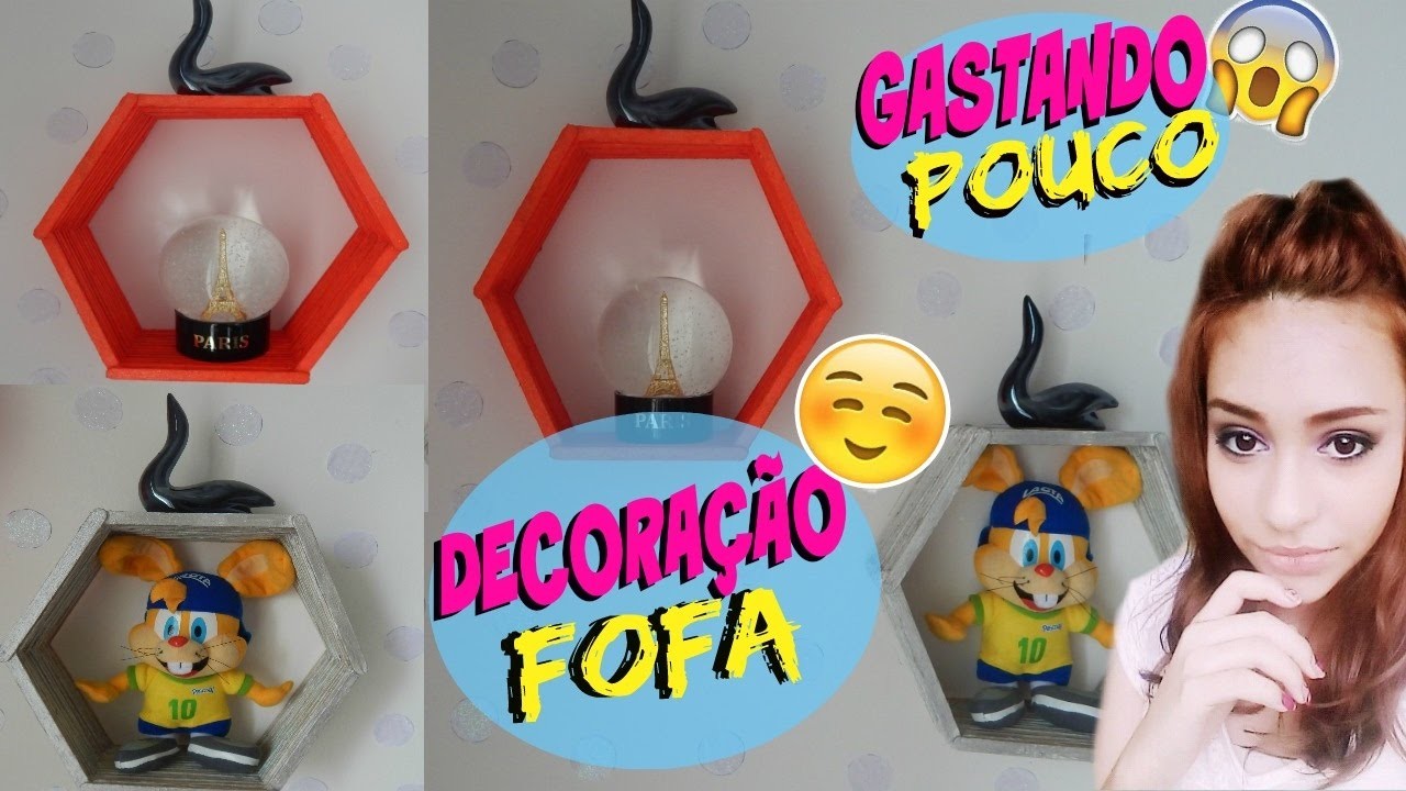 DIY: DECORAÇÃO FÁCIL e FOFA - GASTANDO POUCO | Cenário dos Vídeos