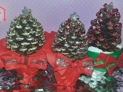 DIY :: Arvore de Natal Feita com Pinha!!