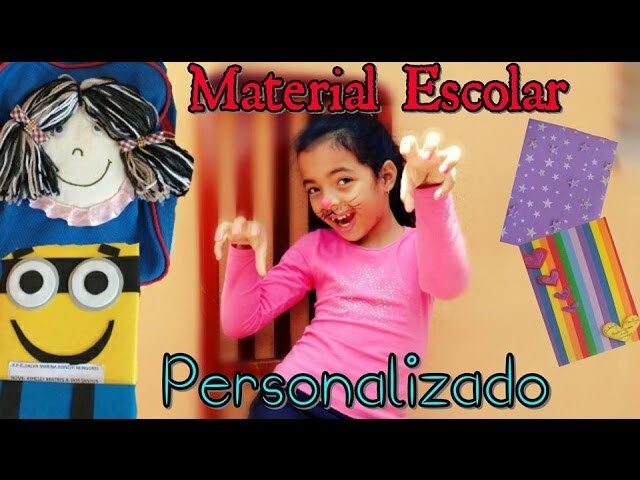 DIY Material Escolar Personalizado - Volta as aulas