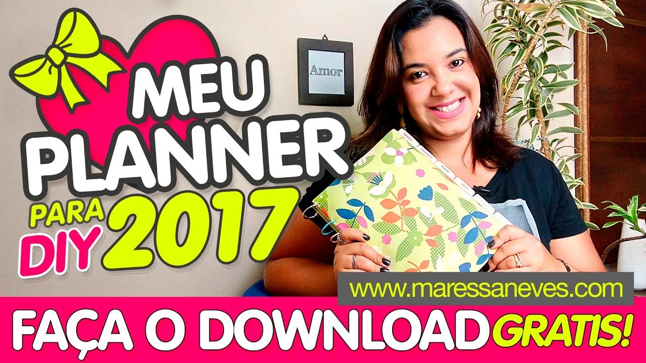 Meu planner para 2017 DIY - Maressa Neves