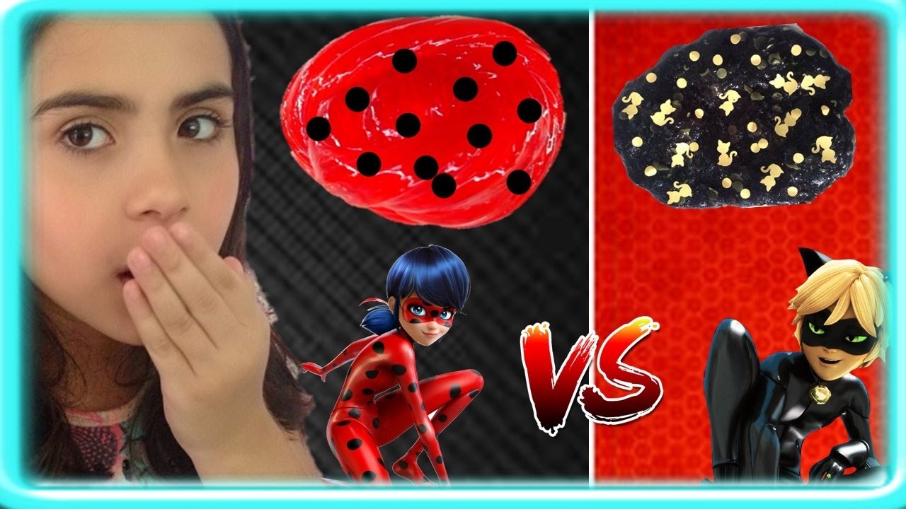 Como fazer AMOEBA MIRACULOUS Ladybug VS Catnoir ( Slime, DIY, Massinha, Geleca, Gosma)