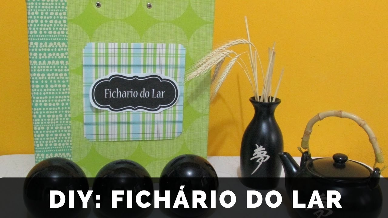 DIY: FICHARIO DO LAR - KALINKA CARVALHO HD