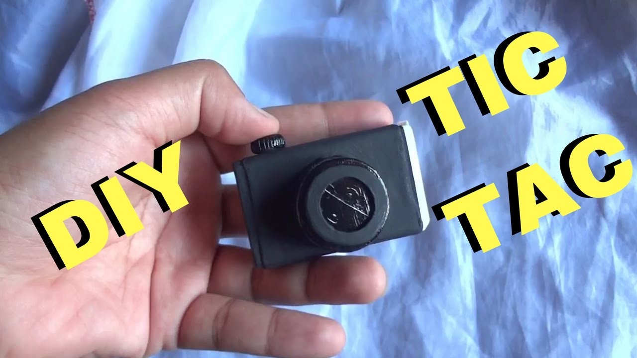 Diy  - Material Escolar -  Apontador de tic tac câmera