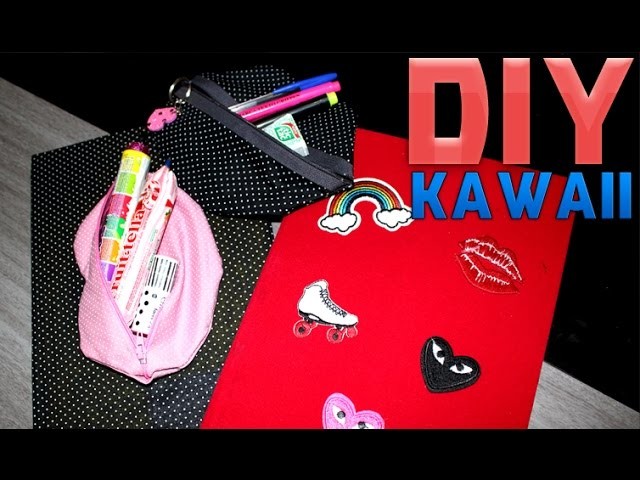 DIY:Volte as aulas divertido com cadernos e estojo tublr kawaii. .