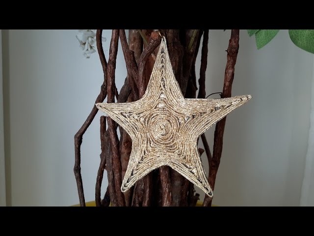 DIY- Estrela natalina  para decorar árvore de natal