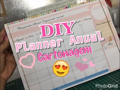 DIY | Planner anual - Cartonagem