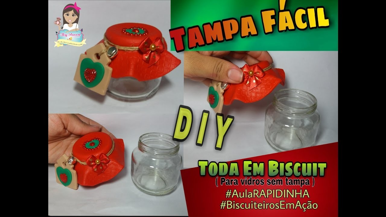 DIY Tampa Fácil (Toda em Biscuit) | #AulaRAPIDINHA  #BiscuiteirosEmAção