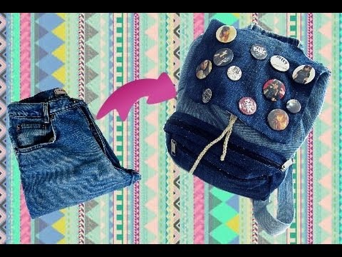 DIY Volta as Aulas: Mochila de Calça Jeans Sem Costura | Wivye