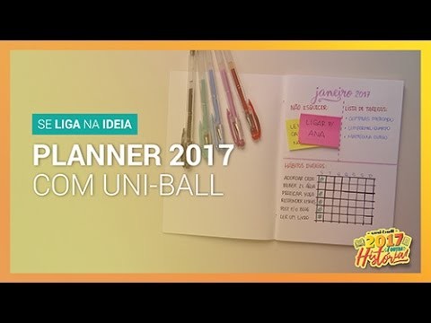 Planner para 2017 com uni-ball