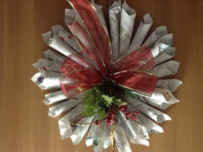 DIY Decoração de Natal Jornal I - Custo Zero