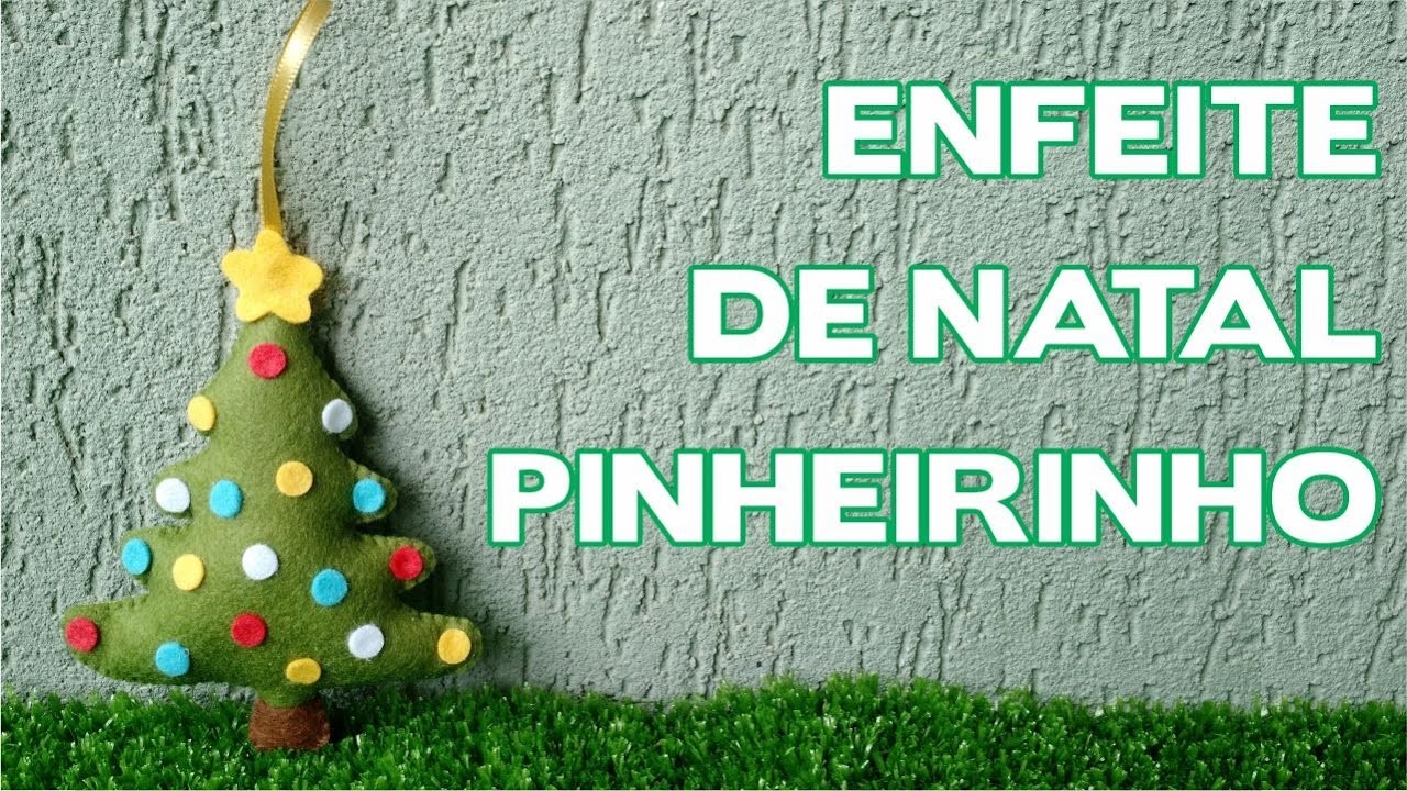 DIY - Enfeites de Natal - Pinheirinho - Passo a Passo