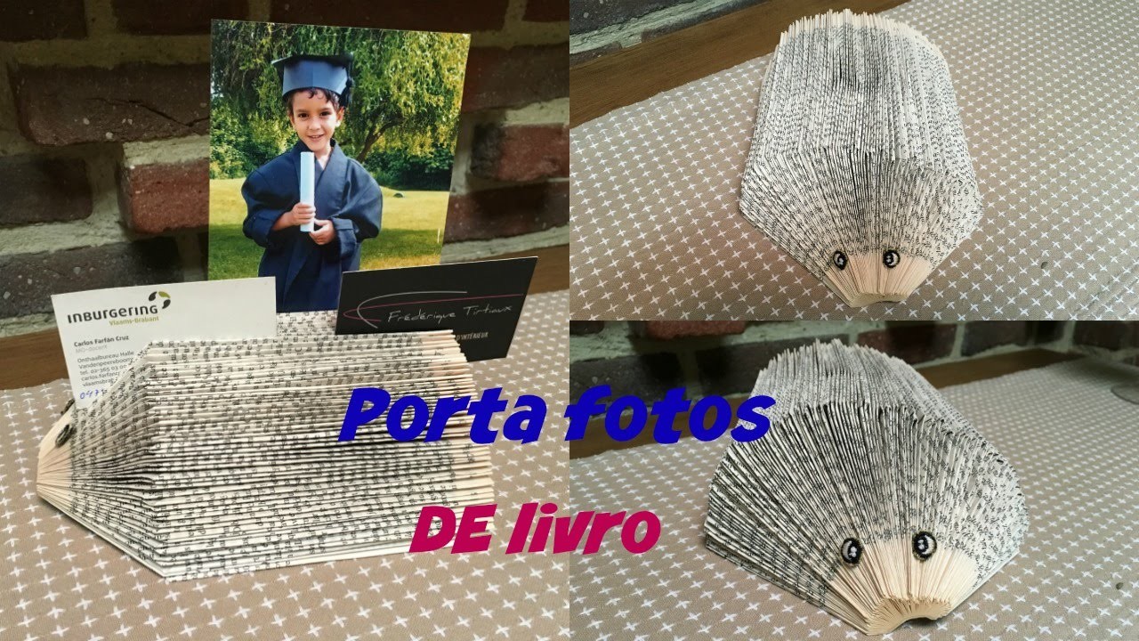 DIY.Porta Fotos de livro