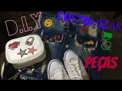 D.I.Y | CUSTOMIZE- TÊNIS, BOLSA, COLETE- FÁCIL E RÁPIDO