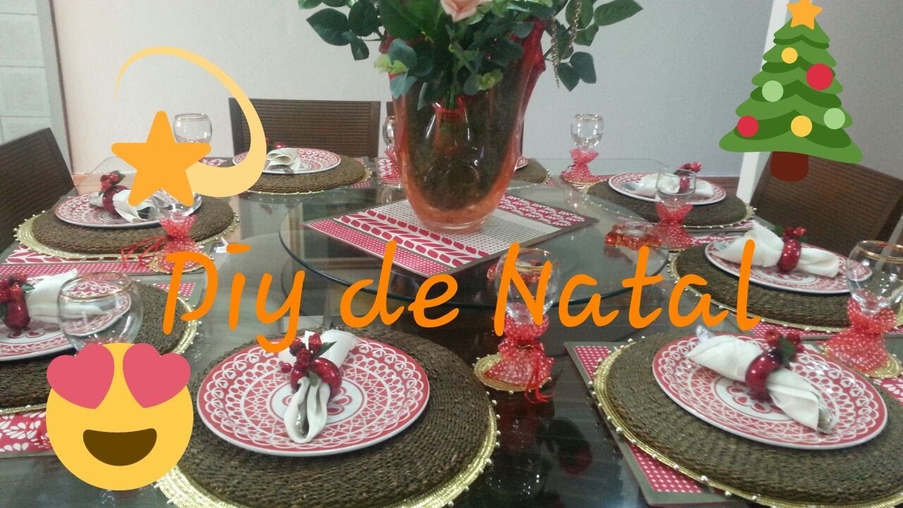 Decoração de Natal - Diy decoração de Taça. Mesa. idéias